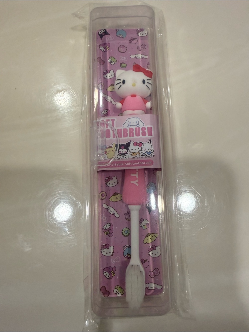New Hello Kitty Pink Character Toothbrush